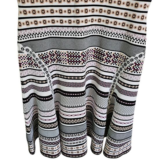 Diane von Furstenberg Eleanor Dress Large Jacquard A-Line Banded DVF NWOT - Picture 9 of 11